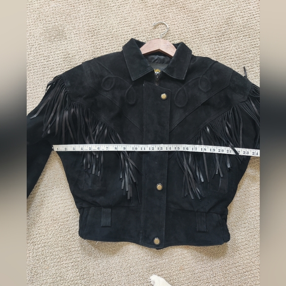Vintage Hot Leathers Fringe Jacket - Size S - Picture 8 of 11
